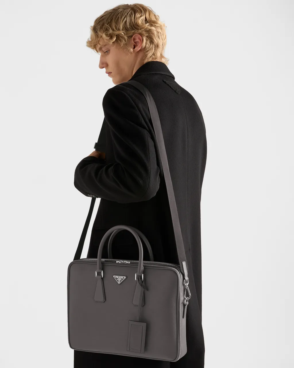 Saffiano Leather Briefcase