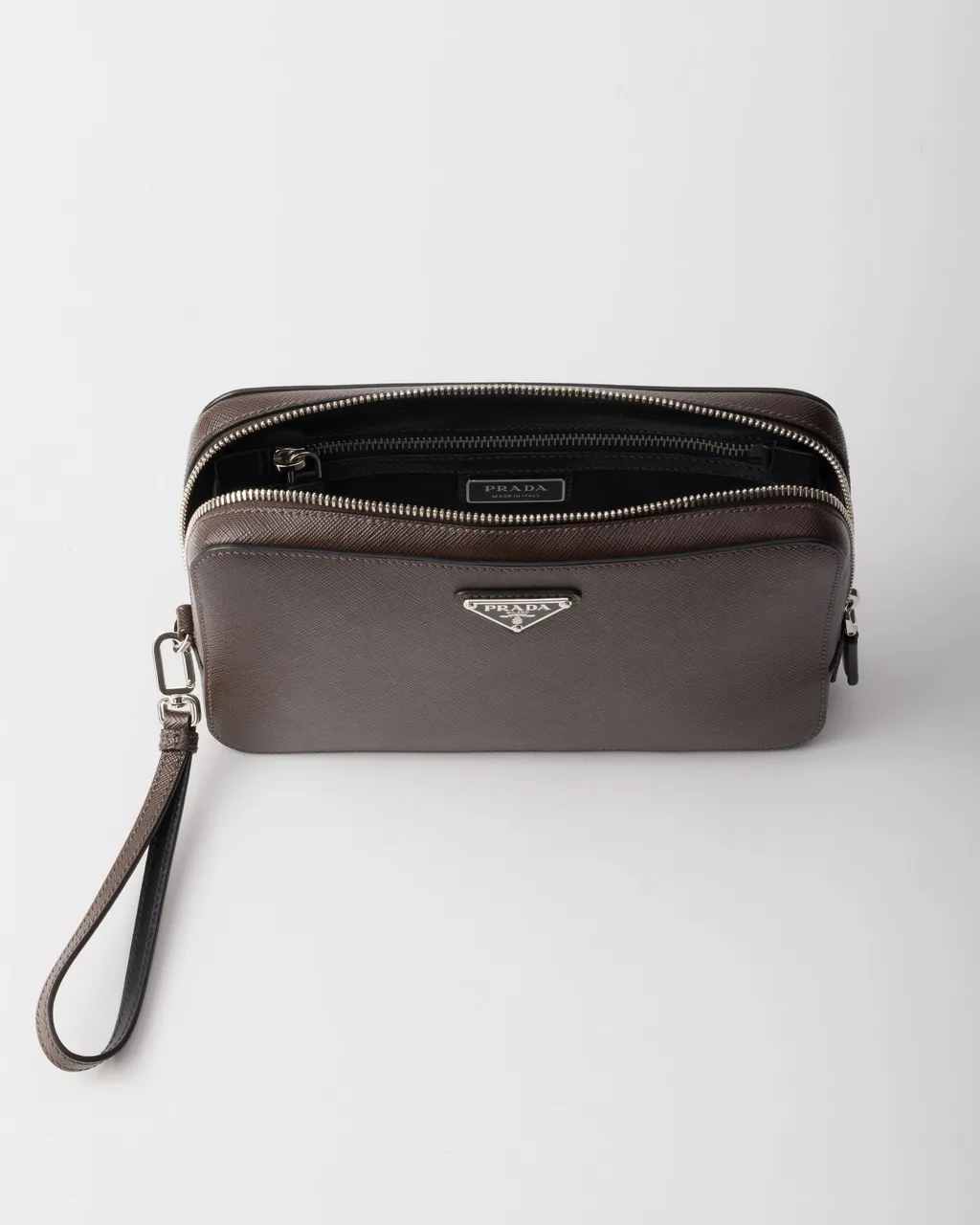 Saffiano Leather Clutch