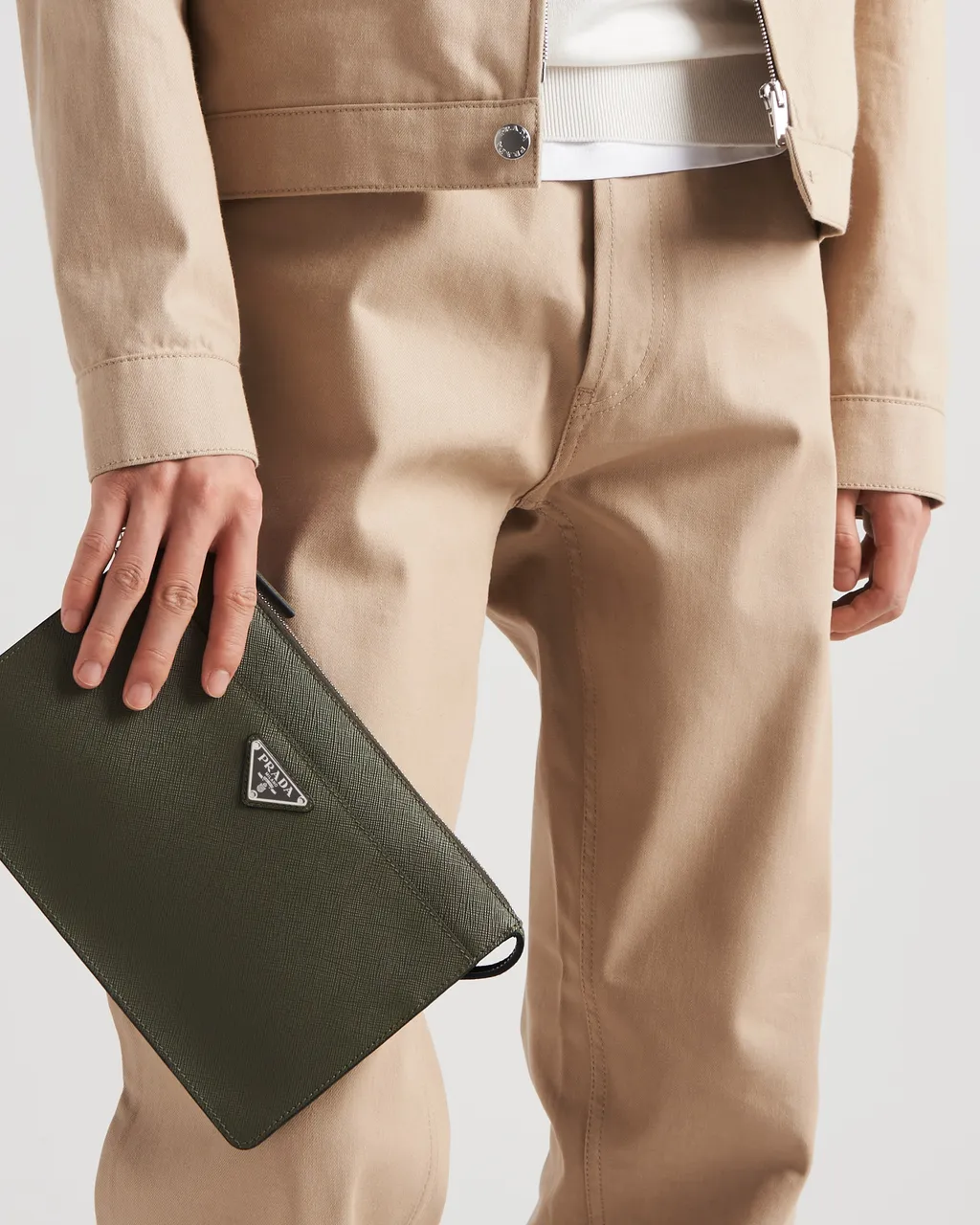 Saffiano Leather Pouch