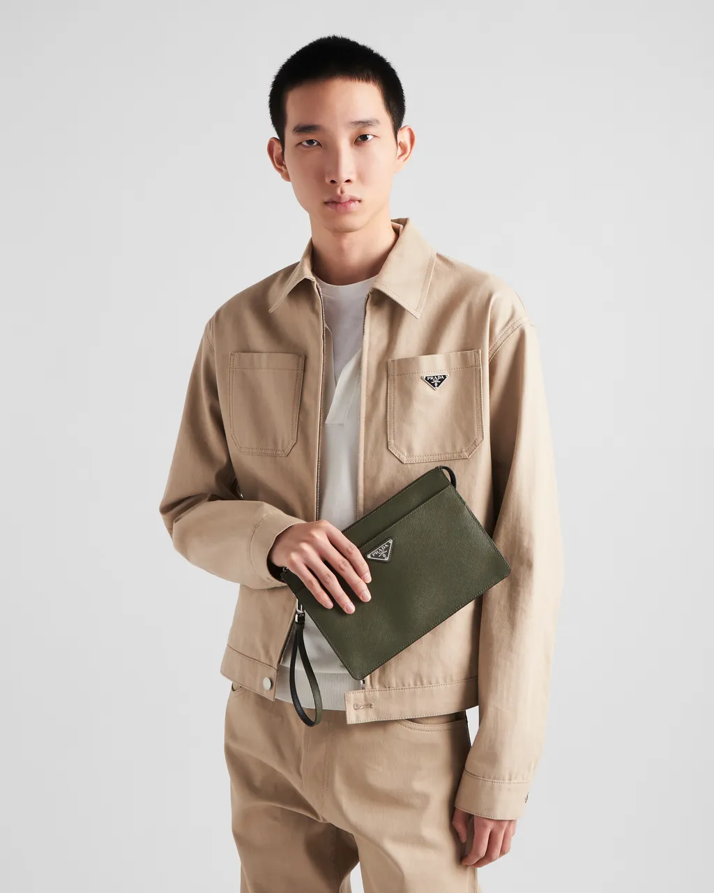 Saffiano Leather Pouch