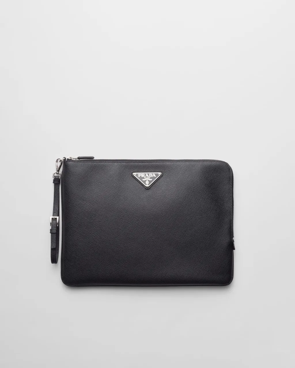 Large Saffiano Leather Pouch