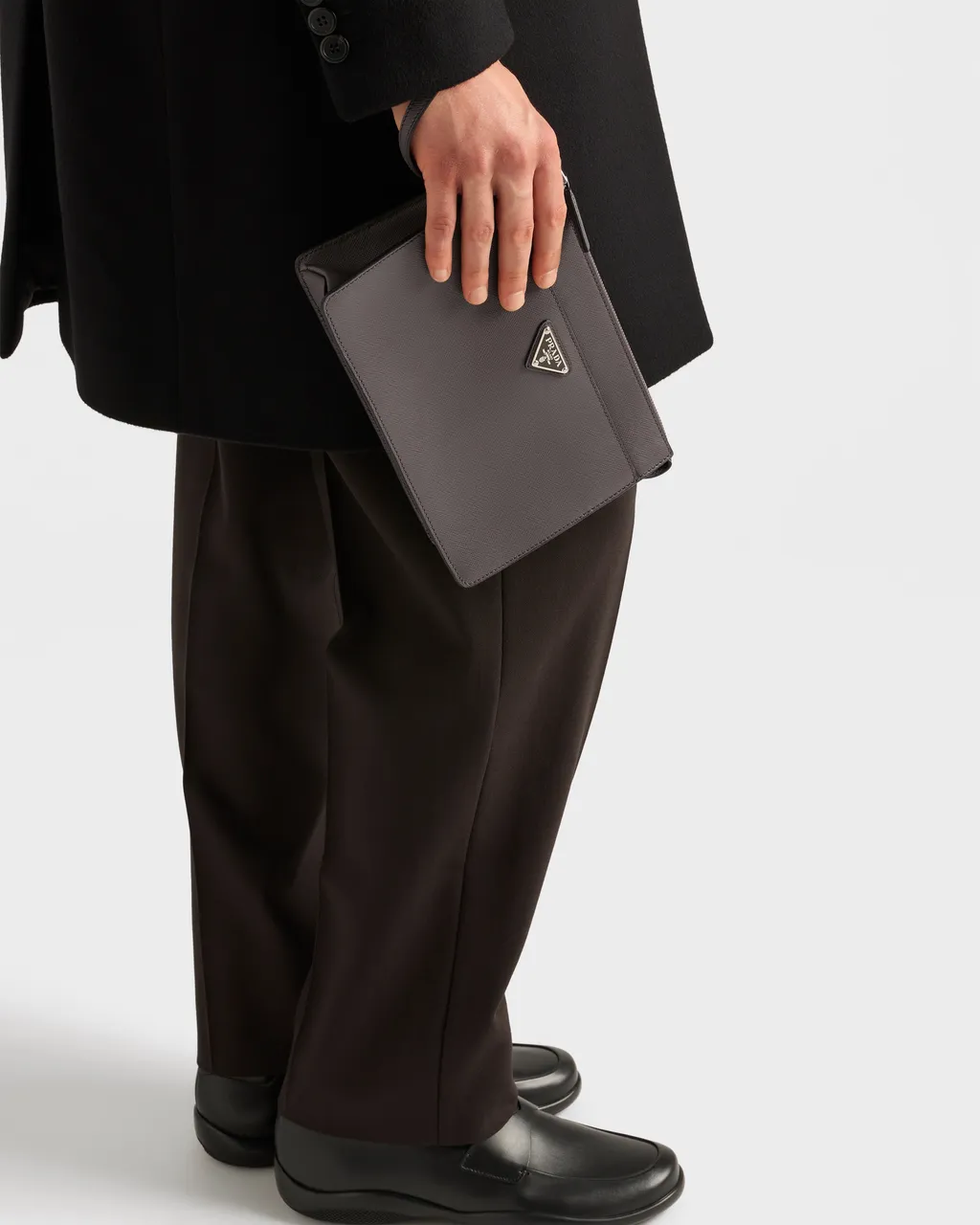 Saffiano Leather Pouch