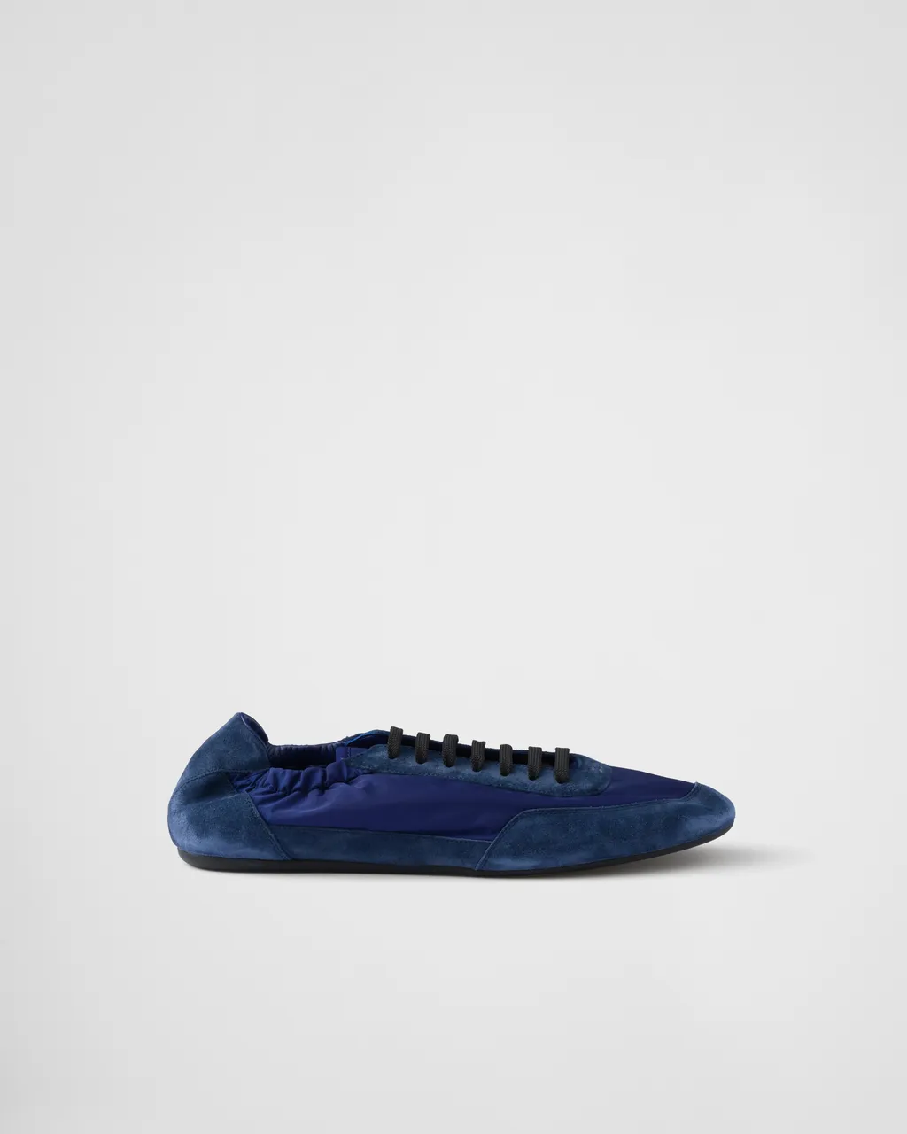 Collapse Re-Nylon And Suede Elasticized Sneakers
