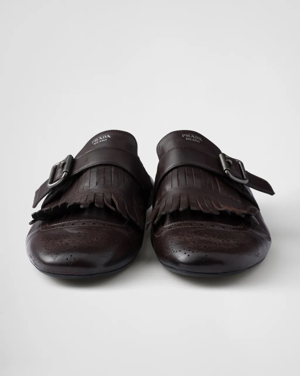 Shuffle Fringed Monk Strap Shoes