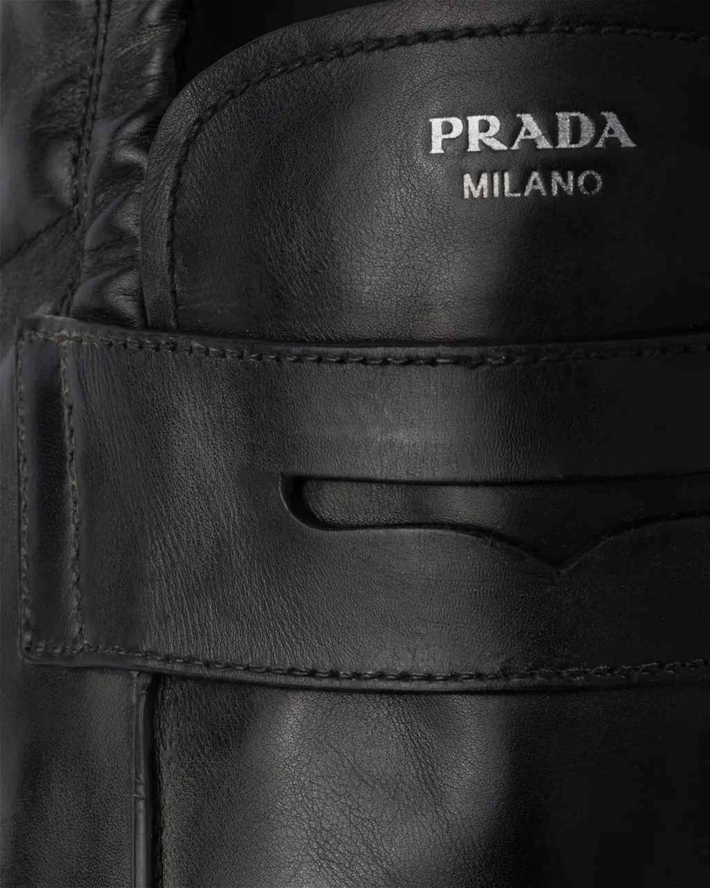 Shuffle Antiqued Leather Loafers