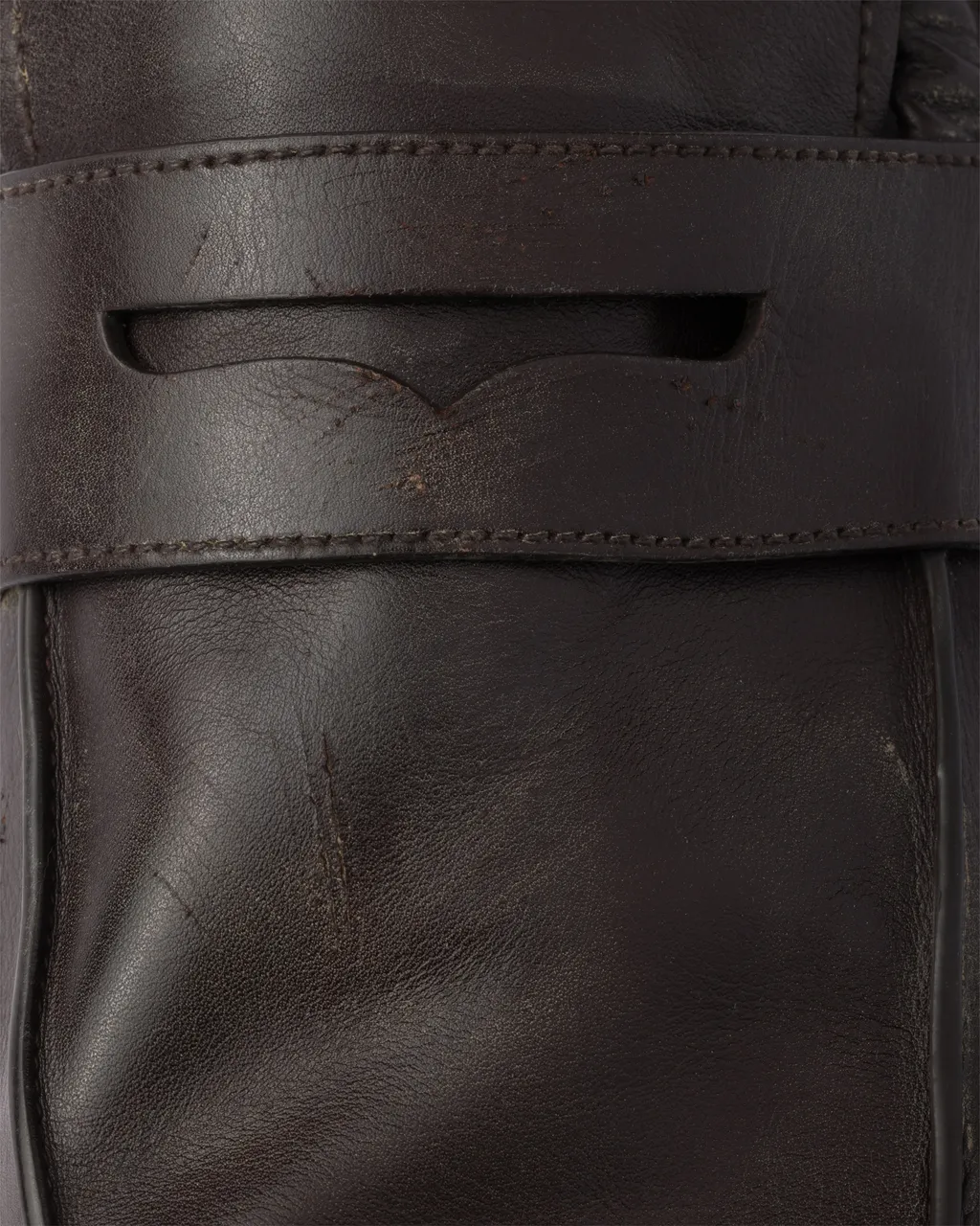Shuffle Antiqued Leather Loafers