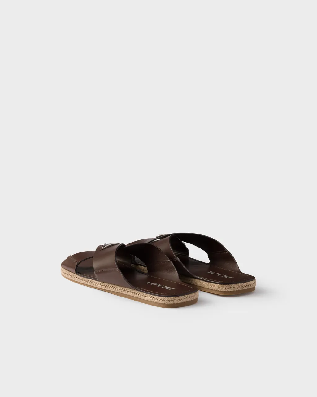 Crisscross Leather Slides
