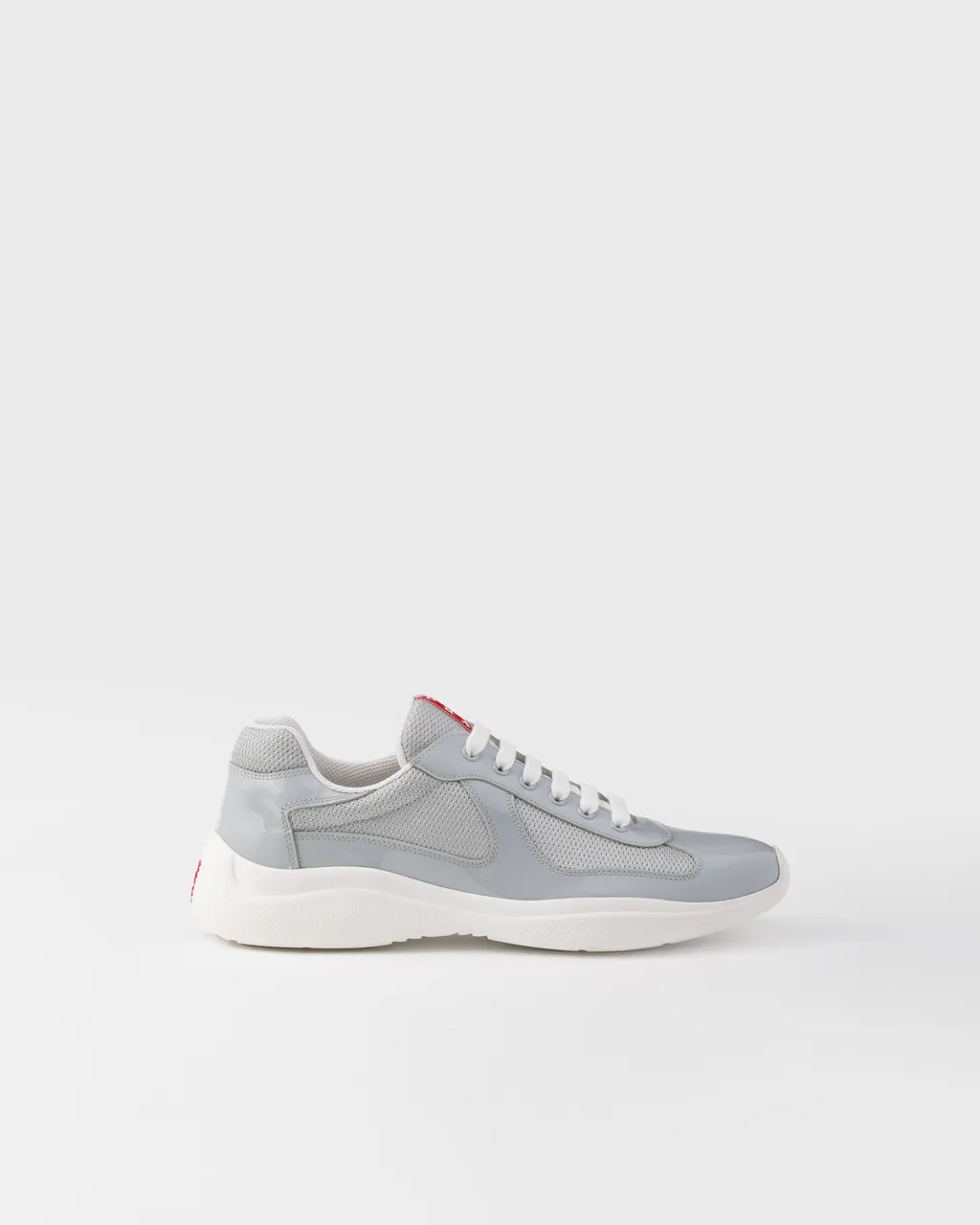 Patent Leather And Technical Fabric Prada America's Cup Sneakers