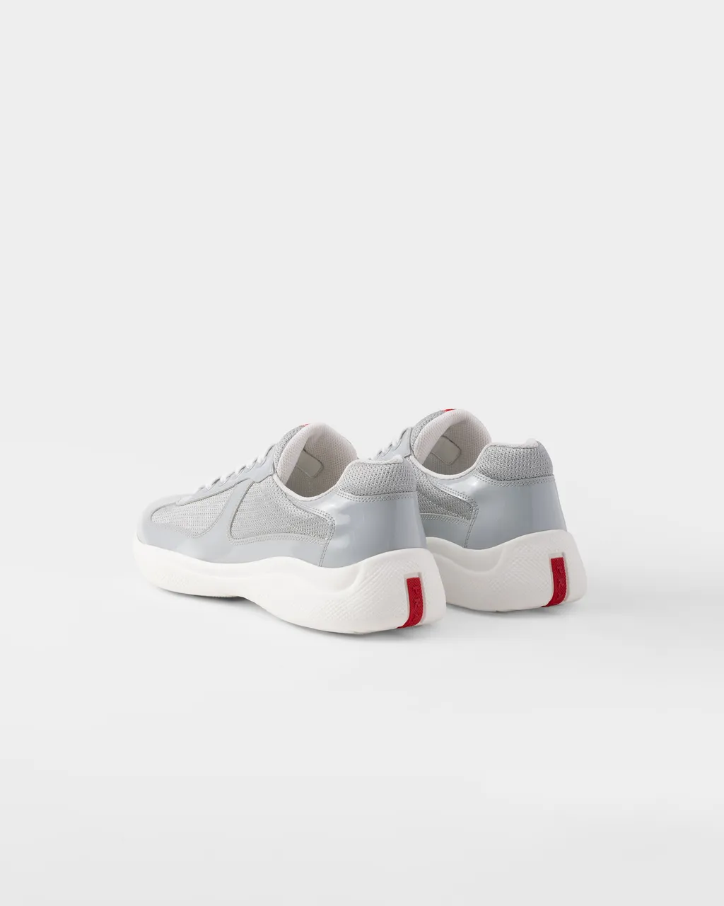 Patent Leather And Technical Fabric Prada America's Cup Sneakers