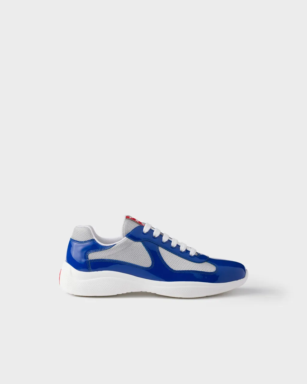 Patent Leather And Technical Fabric Prada America's Cup Sneakers