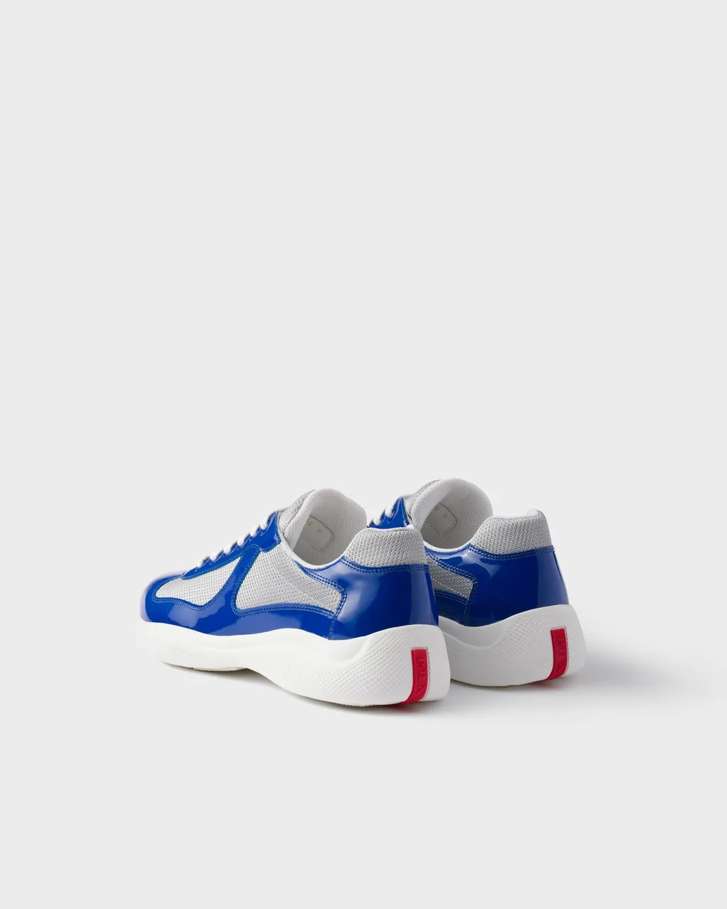 Patent Leather And Technical Fabric Prada America's Cup Sneakers