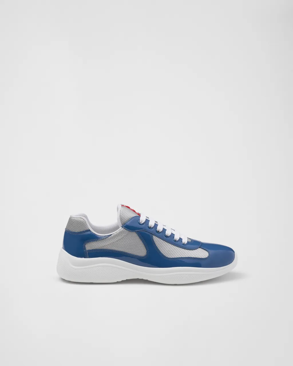 Patent Leather And Technical Fabric Prada America's Cup Sneakers