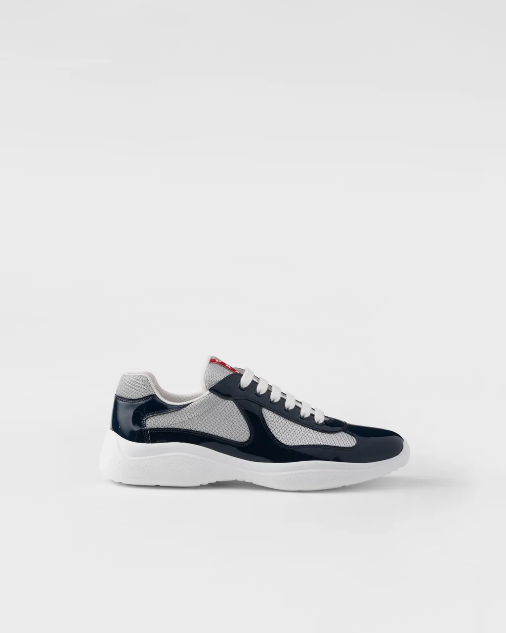 Patent Leather And Technical Fabric Prada America's Cup Sneakers