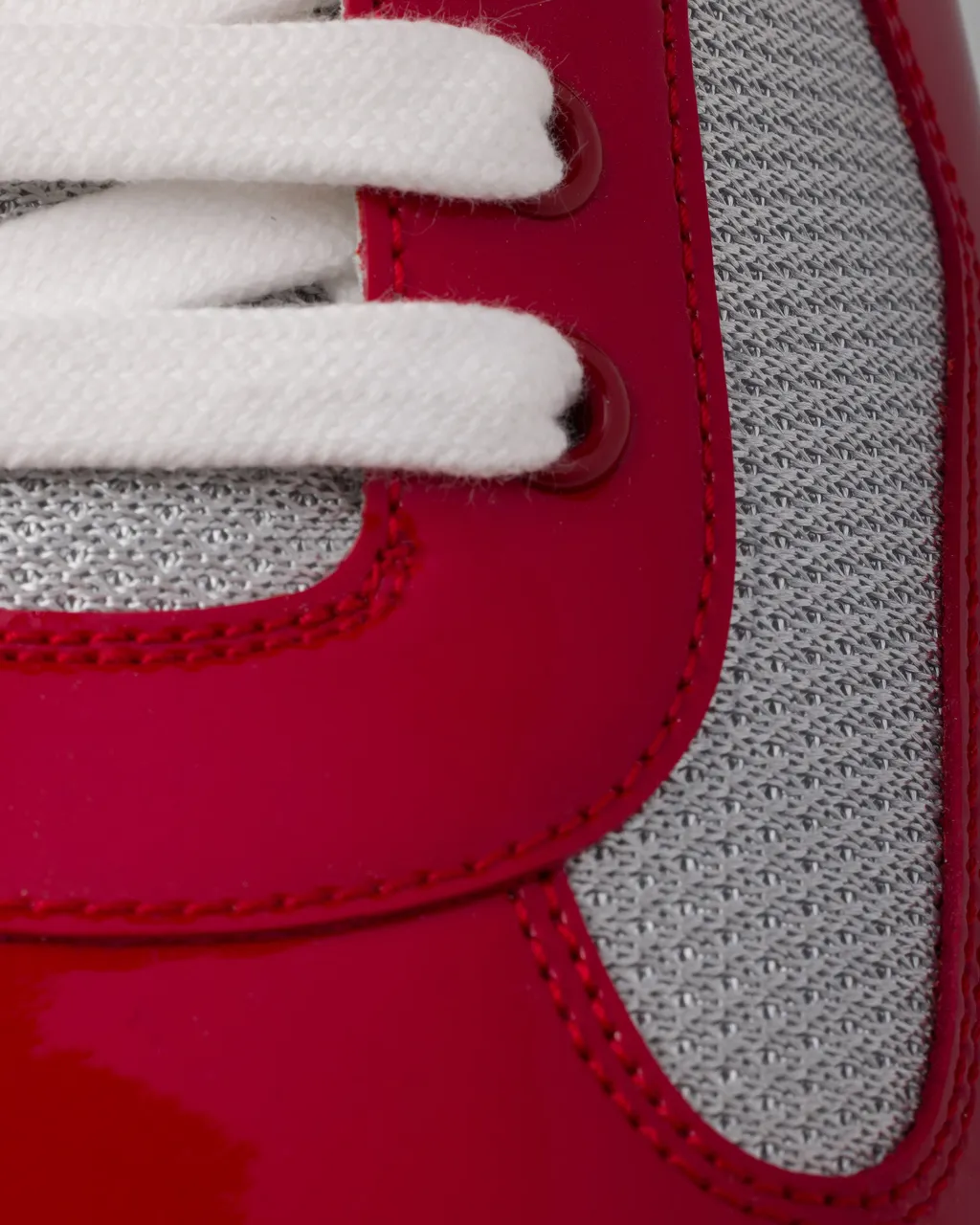 Patent Leather And Technical Fabric Prada America's Cup Sneakers