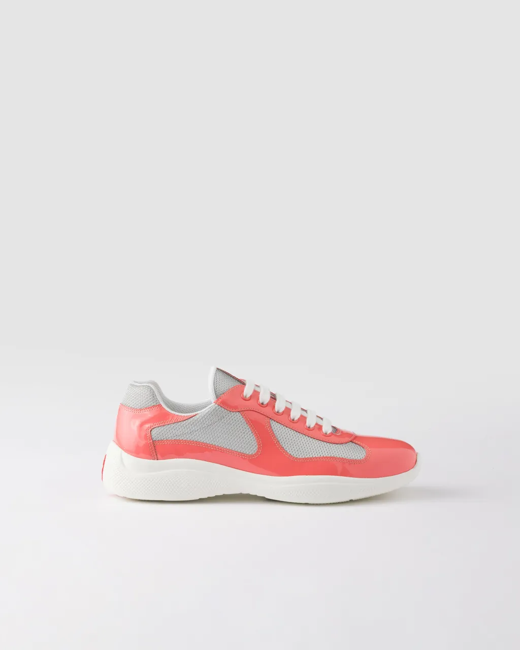 Patent Leather And Technical Fabric Prada America's Cup Sneakers