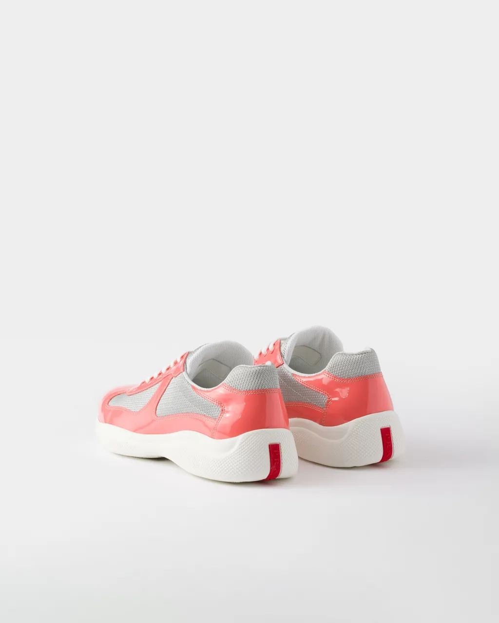 Patent Leather And Technical Fabric Prada America's Cup Sneakers