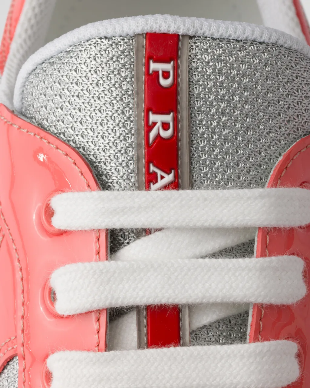 Patent Leather And Technical Fabric Prada America's Cup Sneakers