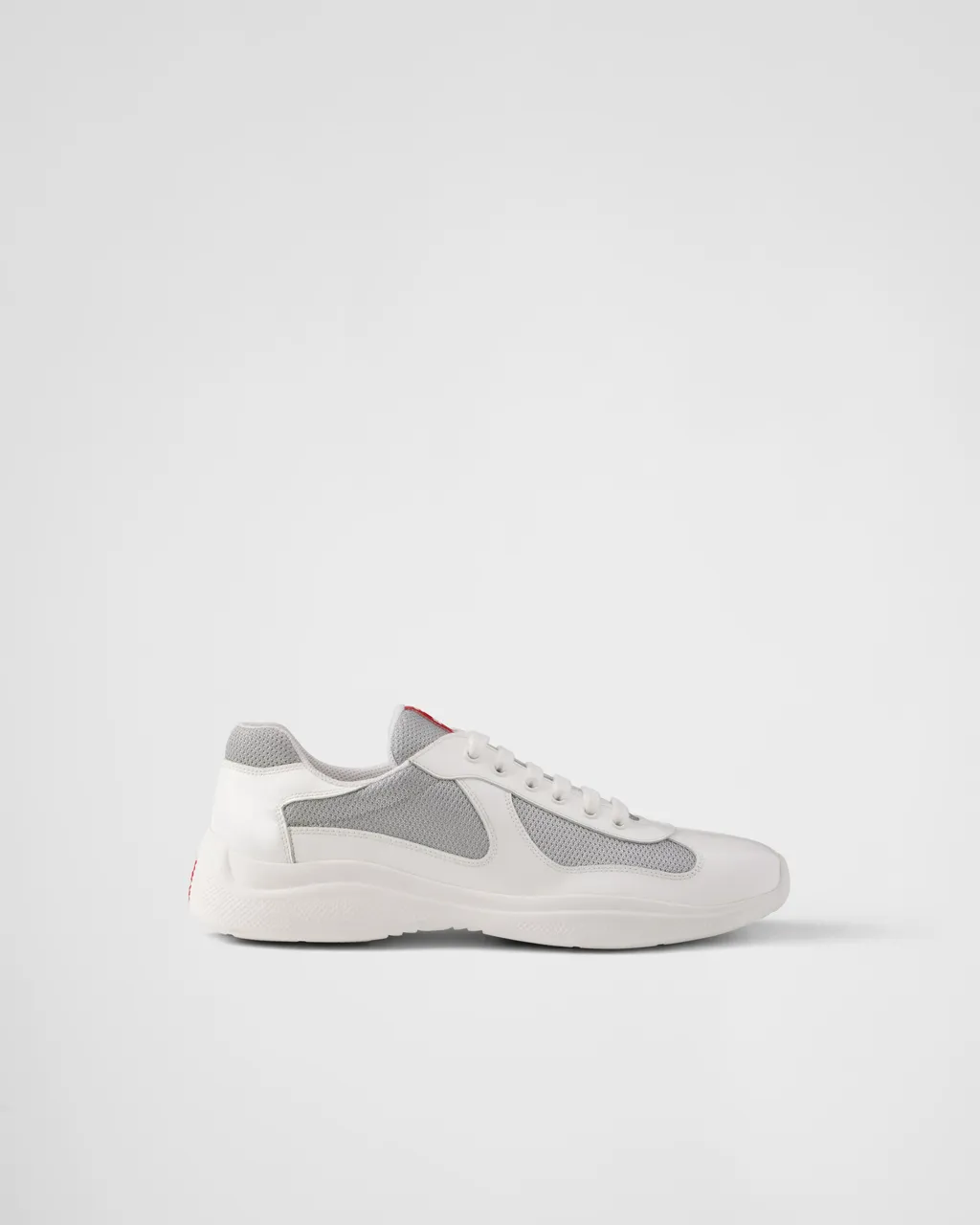 Patent Leather And Technical Fabric Prada America's Cup Sneakers