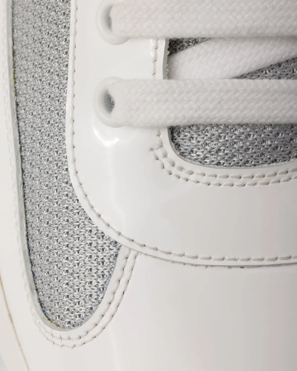 Patent Leather And Technical Fabric Prada America's Cup Sneakers