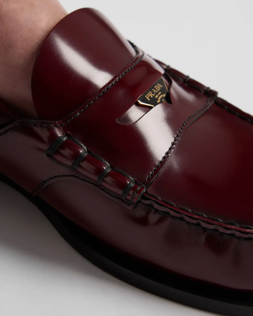 Brushed Leather Loafers