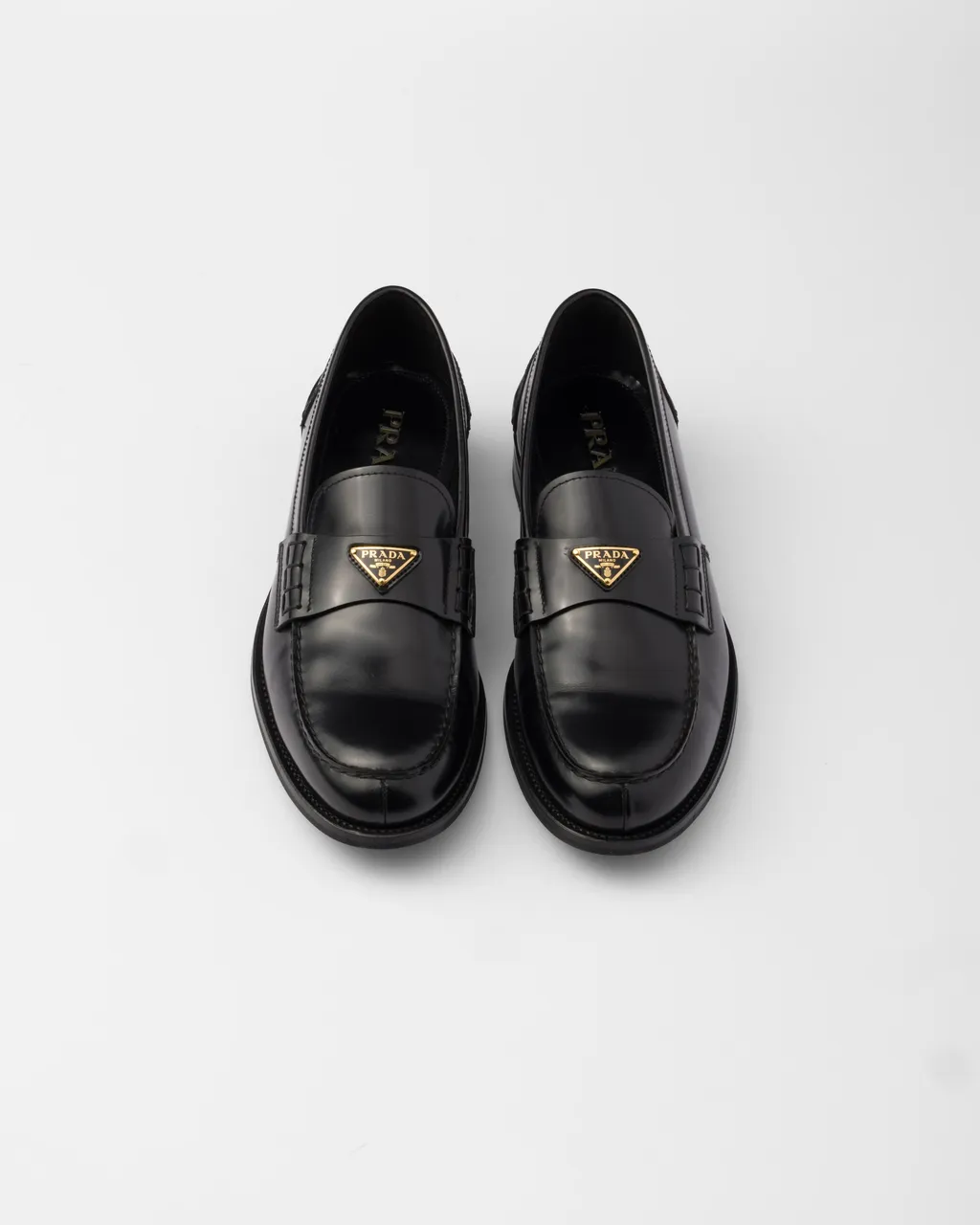 Brushed Leather Loafers