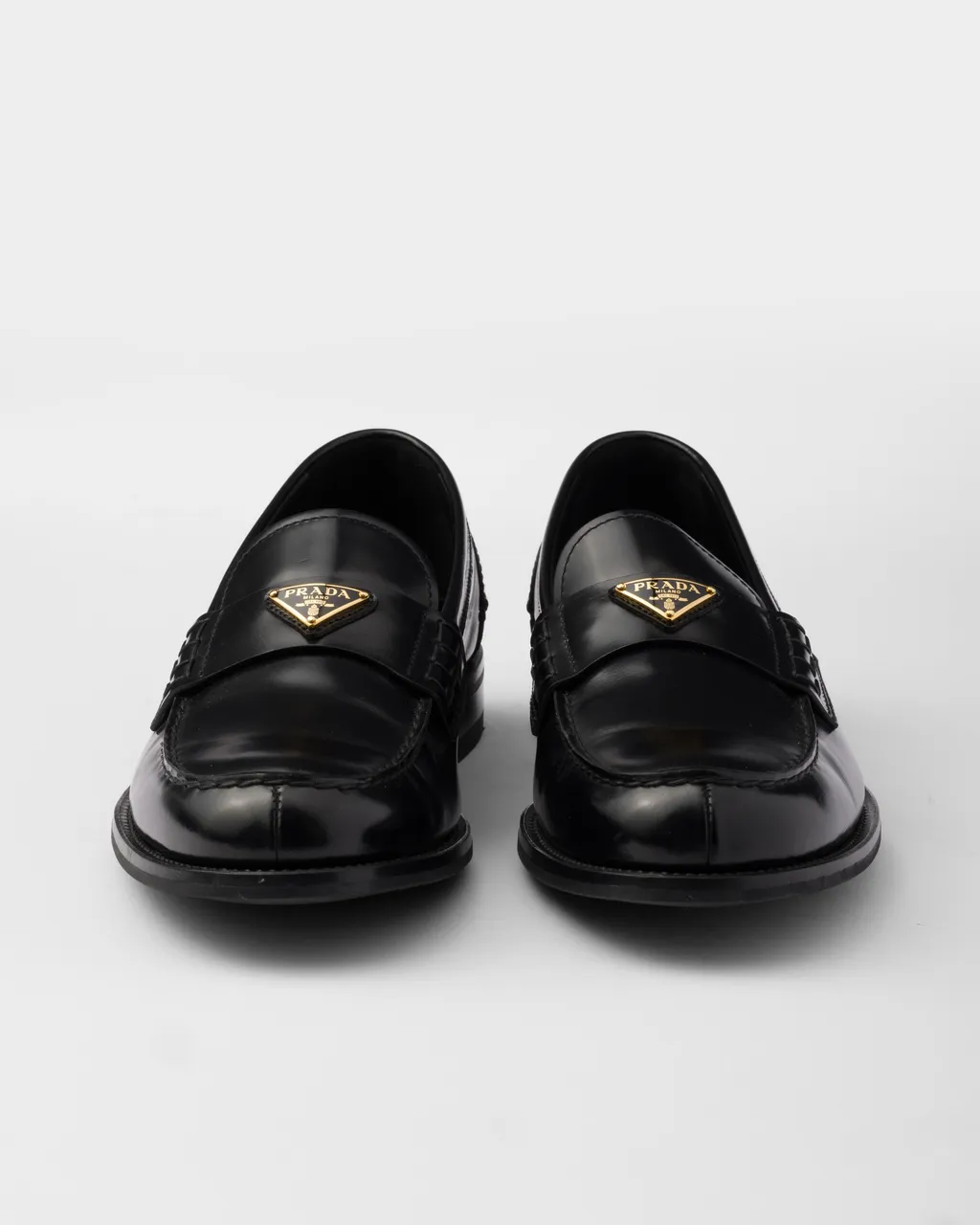 Brushed Leather Loafers