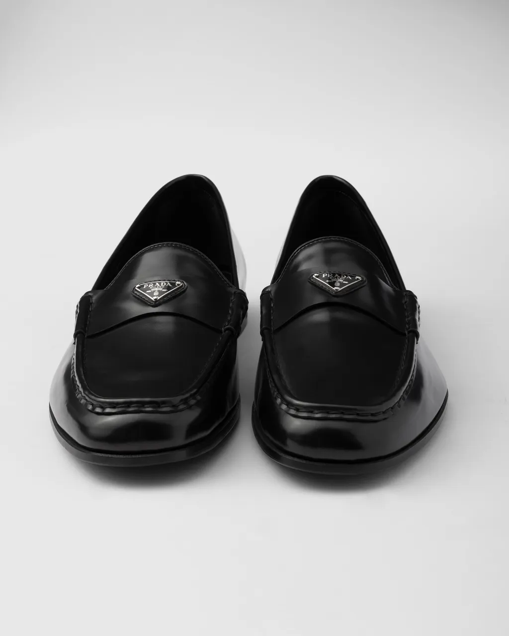 Brushed Leather Loafers