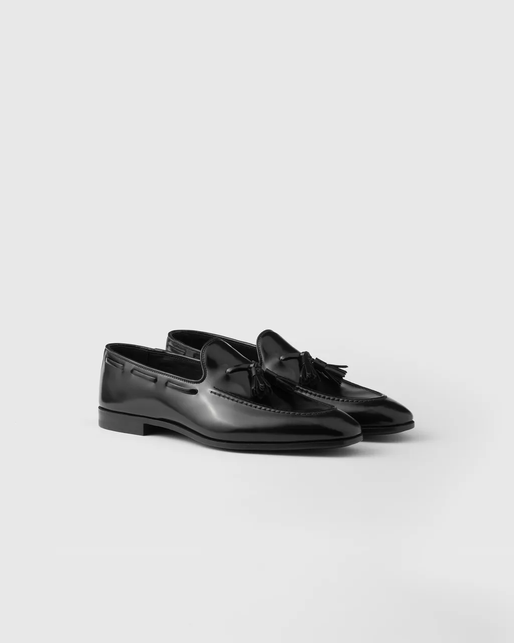 Brushed Leather Loafers