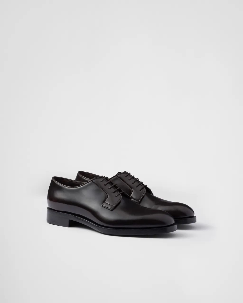 Brushed Leather Lace-Up Shoes