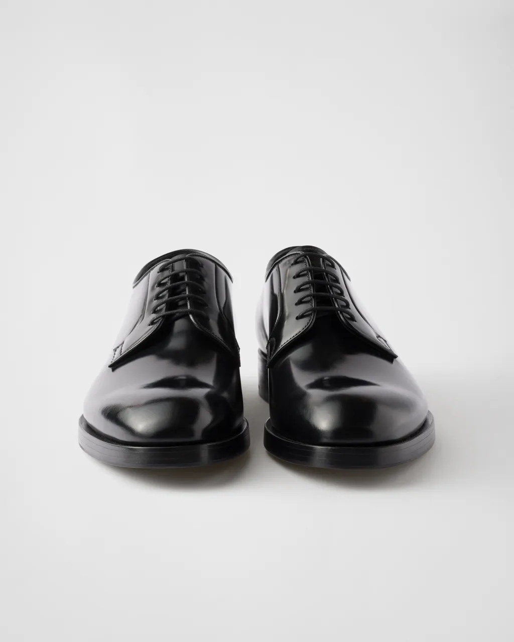 Brushed Leather Lace-Up Shoes