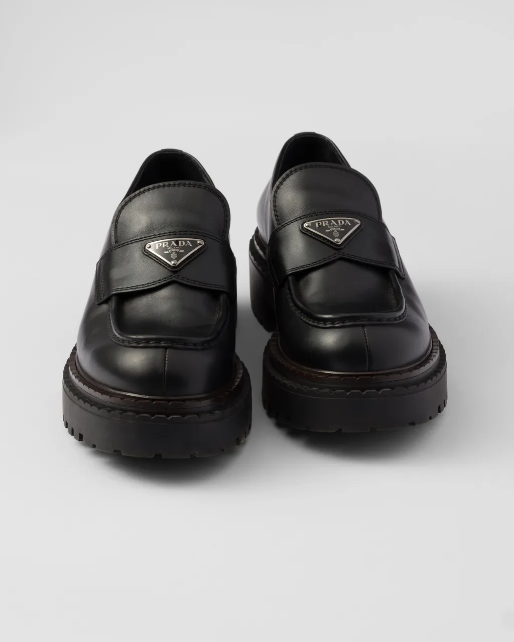 Double Chocolate Leather Loafers