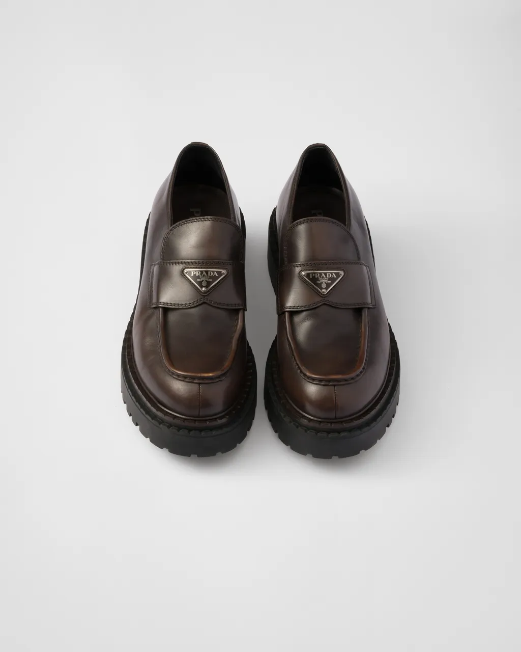 Double Chocolate Leather Loafers