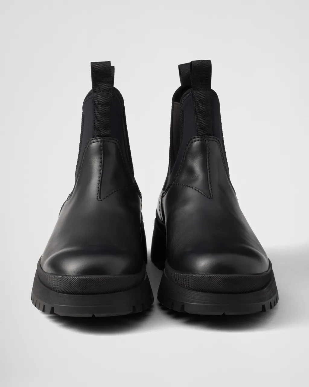 Leather And Stretch Fabric Brixxen Boots