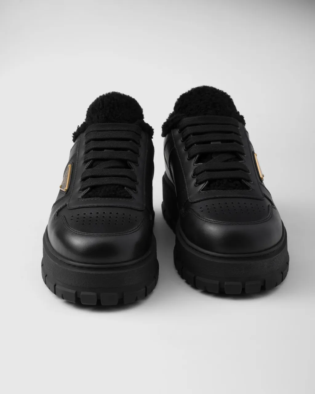 Leather Laced Sneakers