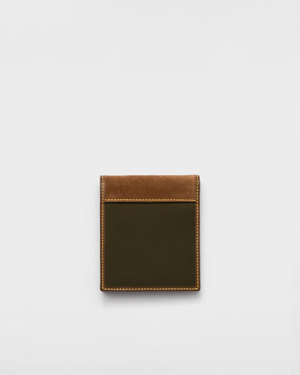 Re-Nylon And Leather Wallet