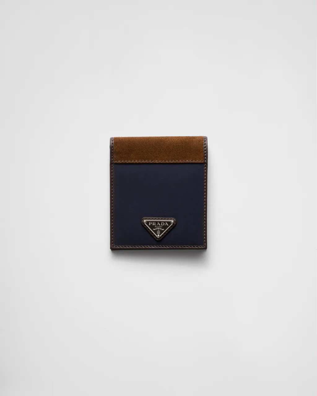 Re-Nylon And Leather Wallet With Coin Purse