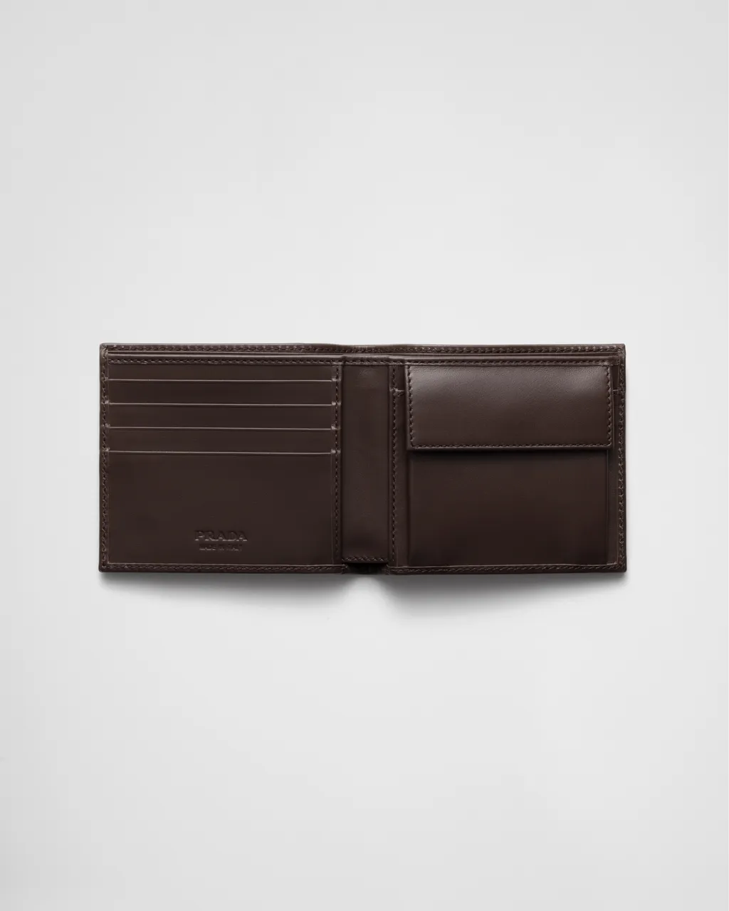 Re-Nylon And Leather Wallet With Coin Purse