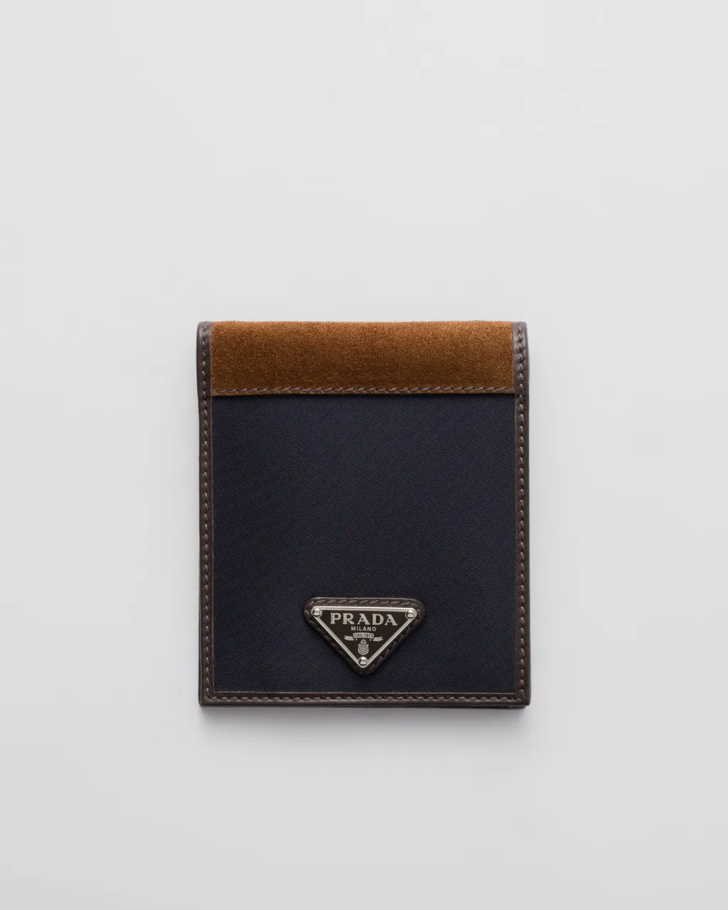Re-Nylon And Leather Wallet