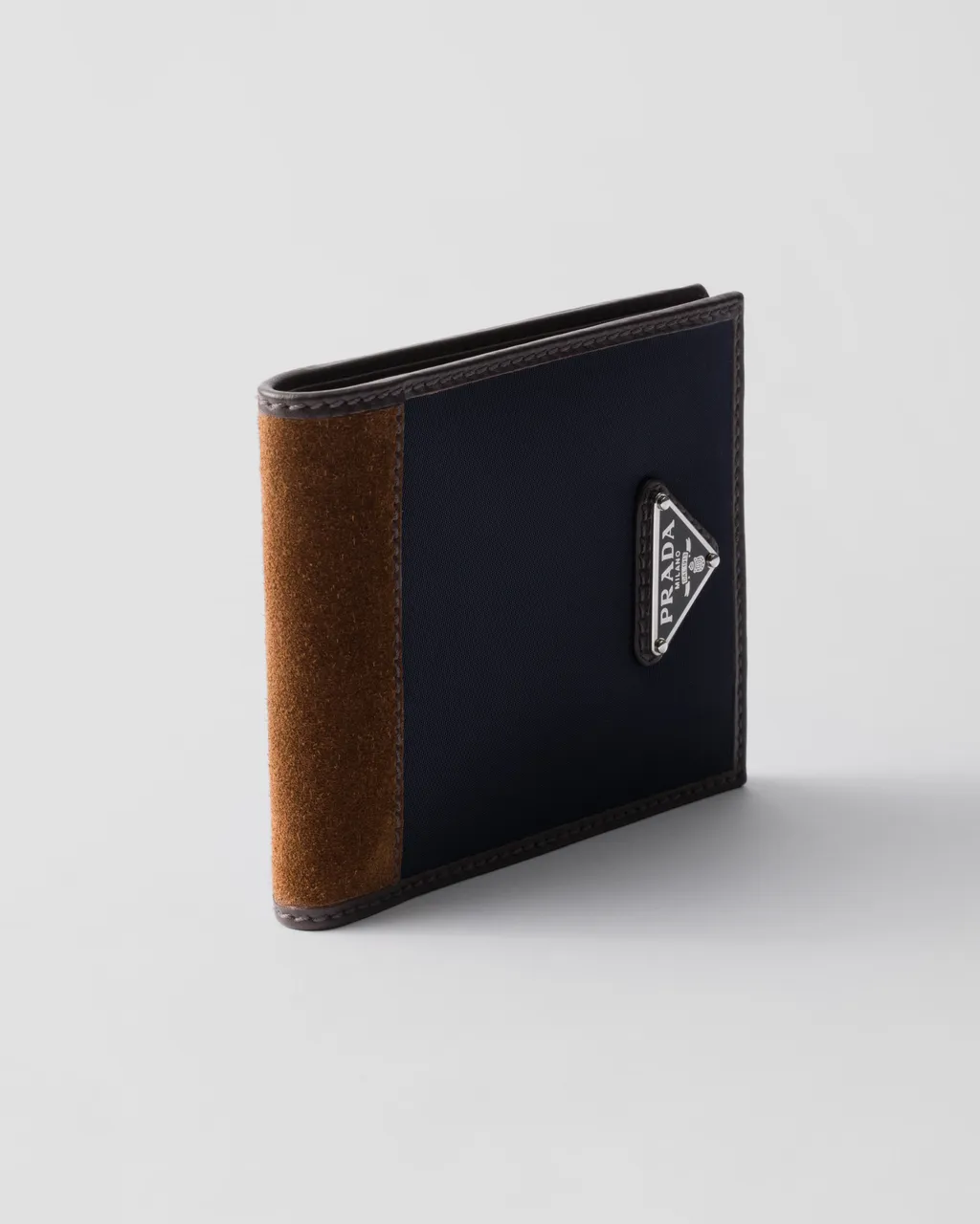 Re-Nylon And Leather Wallet