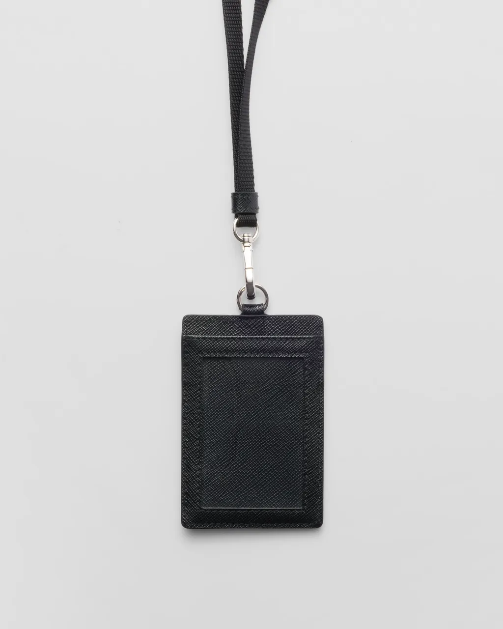 Saffiano Leather Badge Holder