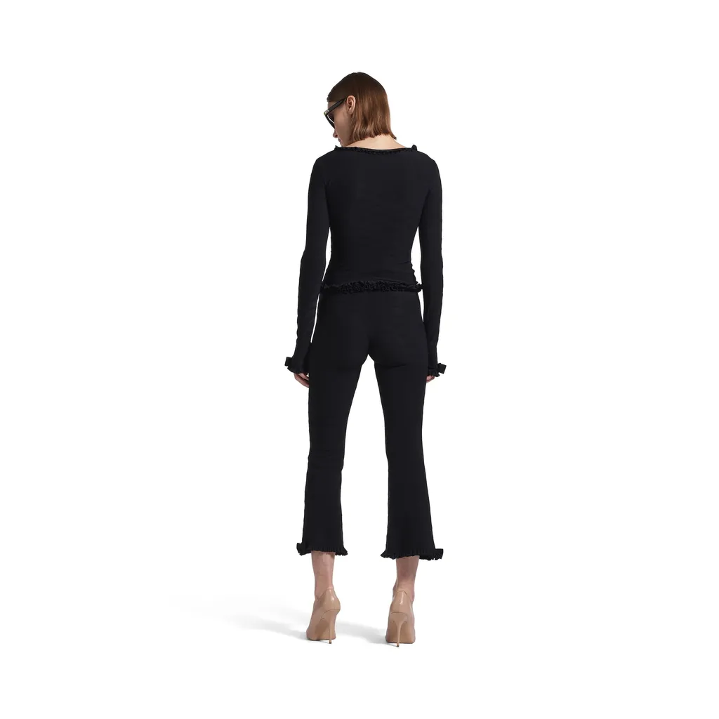 Flared Capri Pants
