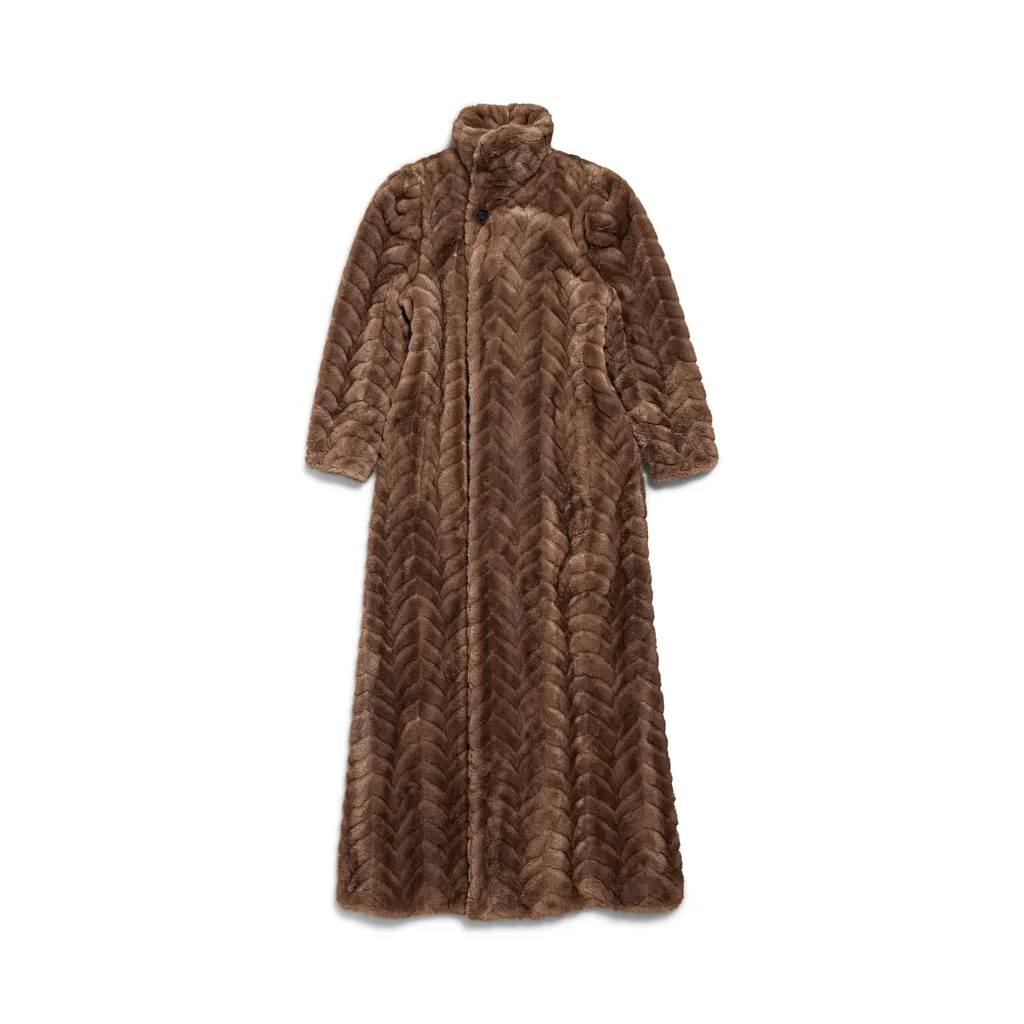 Animal-Free Fur Maxi Coat