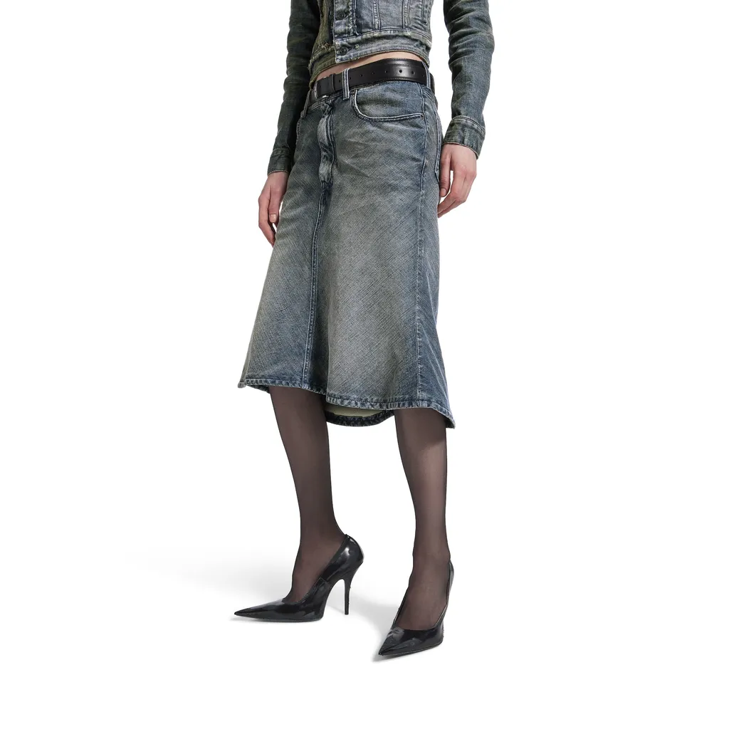 Godet Midi Skirt