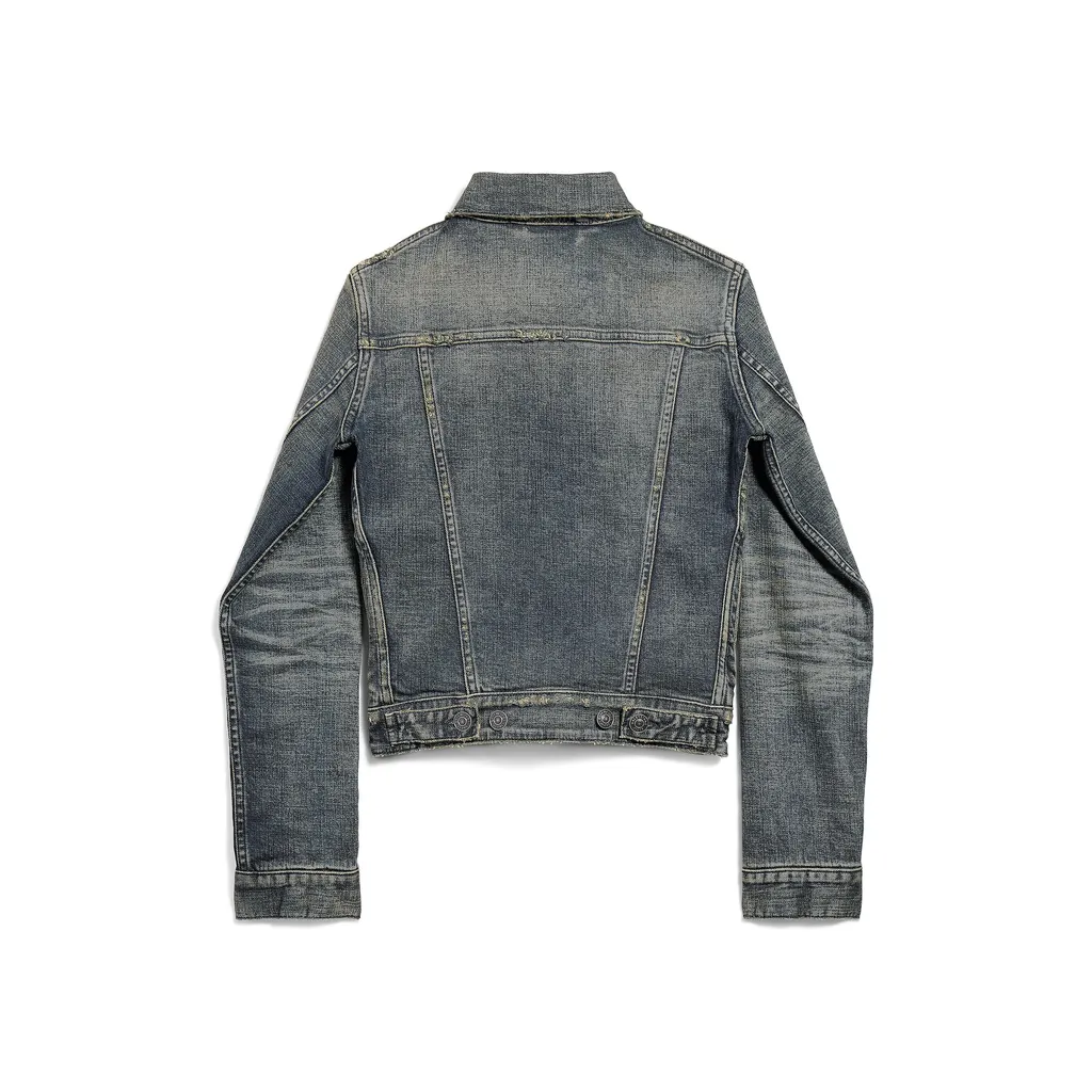 Ruched Denim Jacket