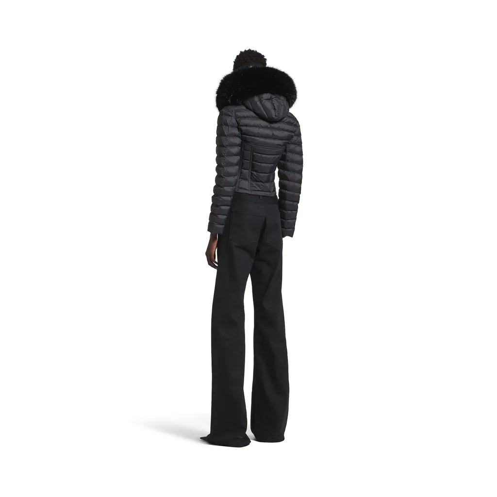 Hooded Corseted Puffer