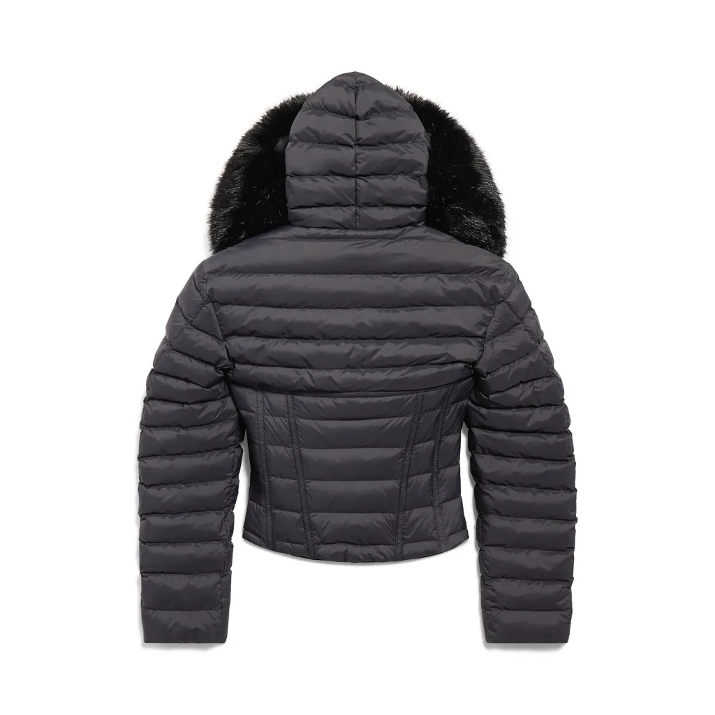 Hooded Corseted Puffer
