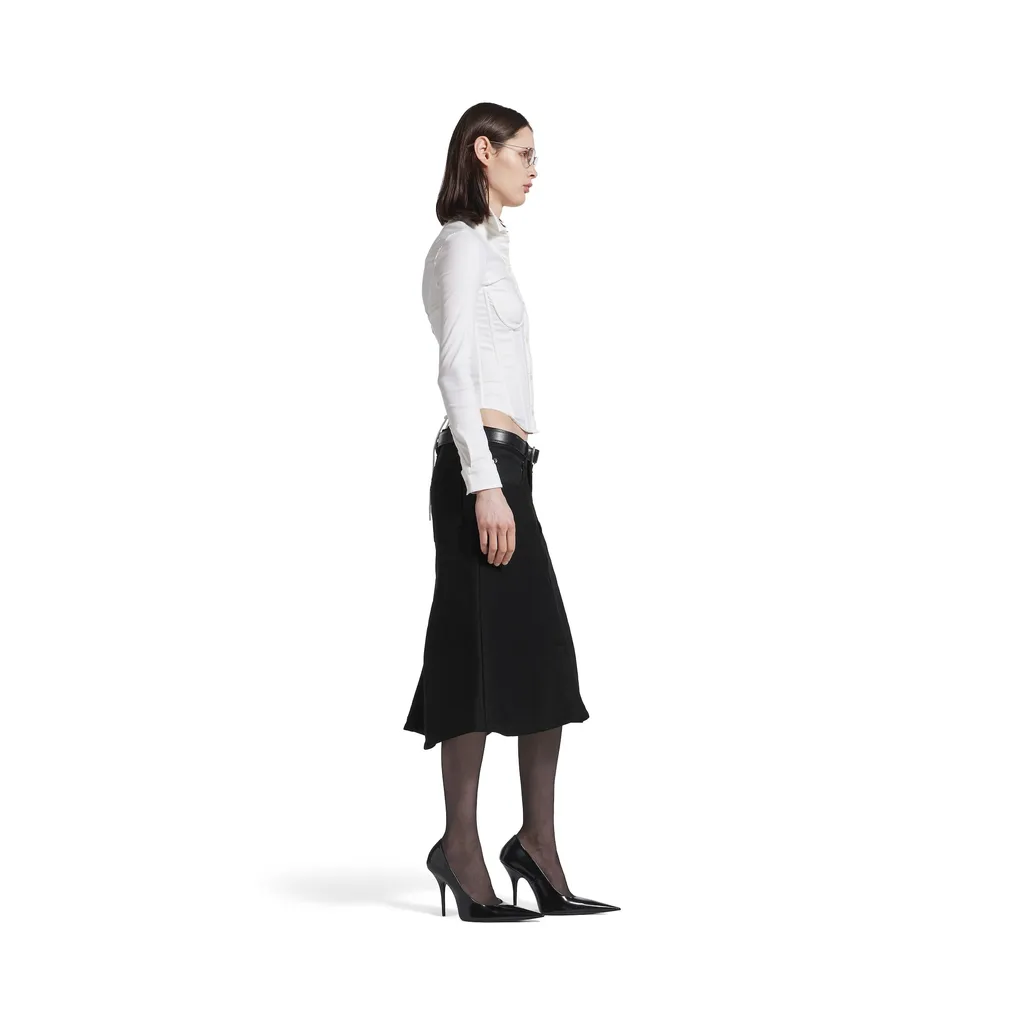 Godet Midi Skirt