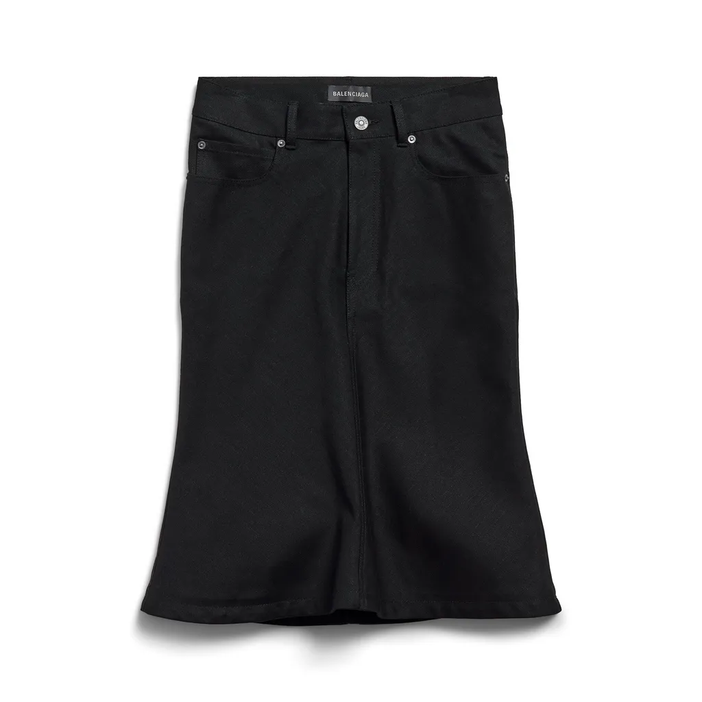 Godet Midi Skirt