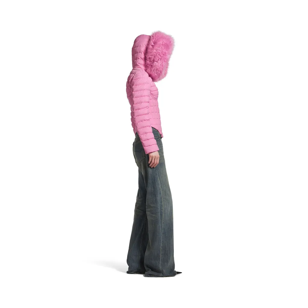 Hooded Corseted Puffer