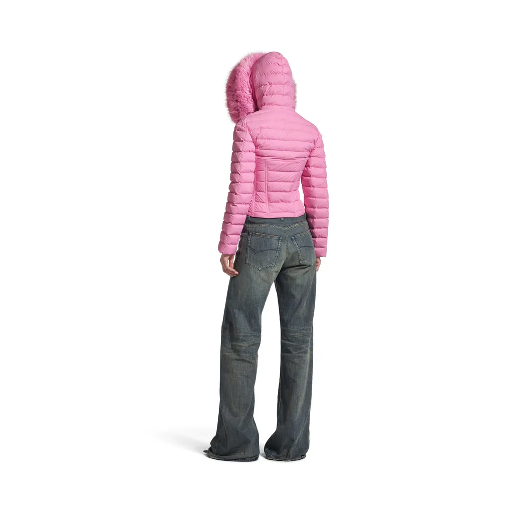 Hooded Corseted Puffer